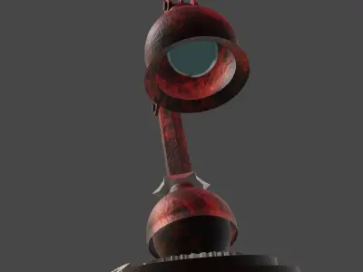 Lamp on the table 3D model