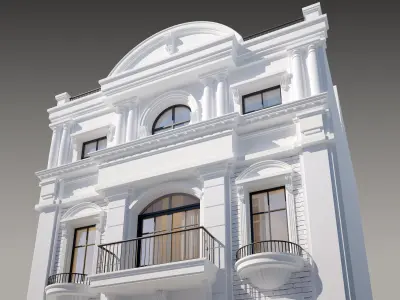 Classic house 01 3D model purchase