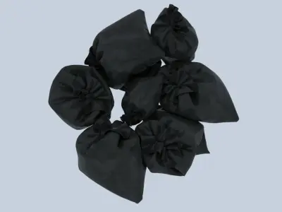 Textured Garbage Bags 2 3D model