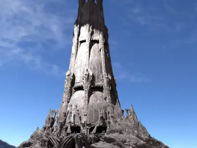 Ancient Hyborian Cult tower 3D model