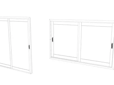 Window and Door Window Free low-poly 3D model