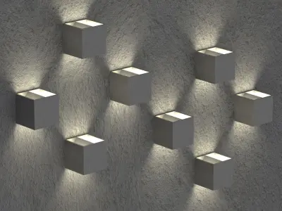 Wall spot lamp 3D model