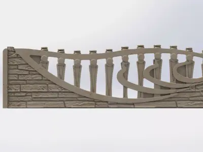 fence panel 3D model