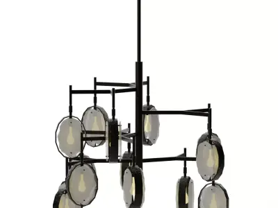MAXIN 15 LT LARGE CHANDELIER Low-poly 3D model