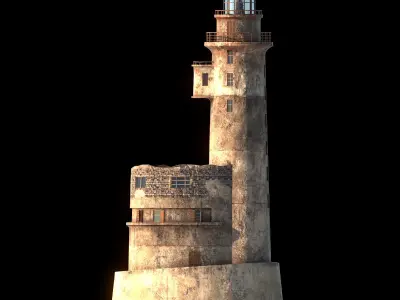 Old LightHouse V-ray scene 3D model