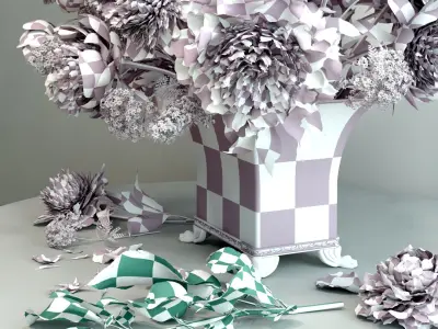  Pionea spiraea bouquet 