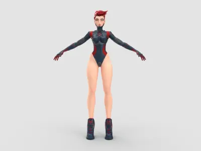 Cyberpunk Cyborg Eve 3D model