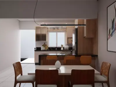 kitchen and dining  3D model