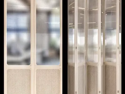 Shutters door 3D model