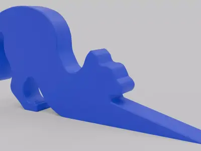 Door Stop Cat Shaped Charlie  Free 3D model