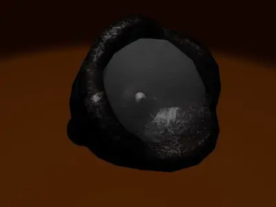 Simple Flashlight Low-poly 3D model