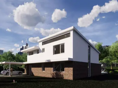 Revit luxery house with a lot of familys and good textures 3D model