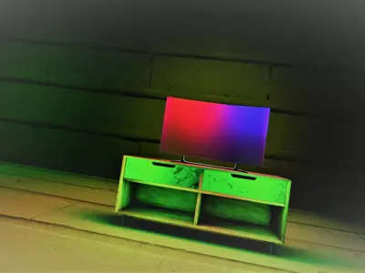 Living Room Low-poly 3D model