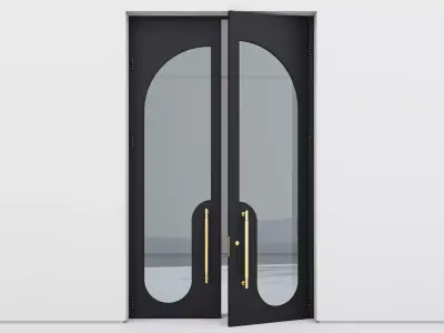 Aluminium door 354 3D model