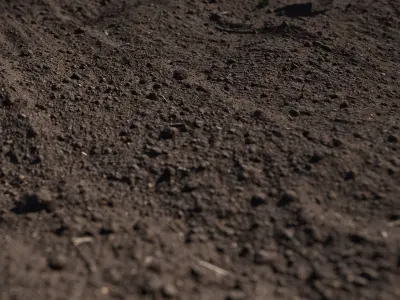 Ground square piece of dirt 3D model