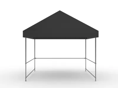 Event Tent 4x4 Low-poly 3D model