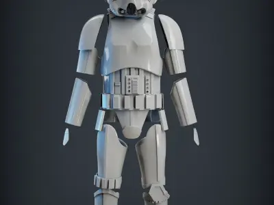 STORMTROOPER armor from Rogue One  plus E11 BLASTER 3D print model