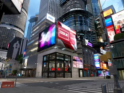  City no brand advertising Day and Night 