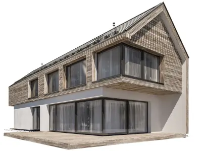 Modern house 02 3D model