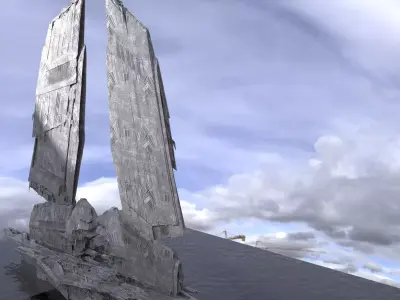 Halo Forerunner Inspired Gateway  3D model
