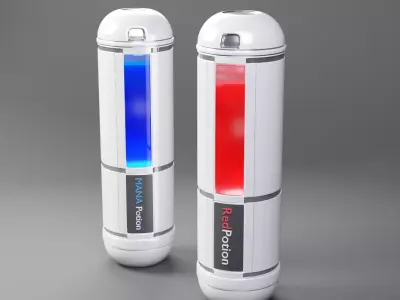 Potion E-Sci-Fi Low-Poly Models 3D model