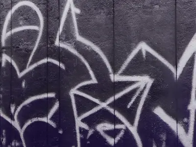 9 Walls with Graffiti paints as Textures Street Assets Low-poly 3D model