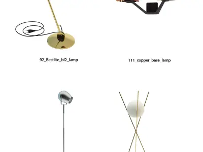Lamp Package - 28 great looking Lamps 3D model