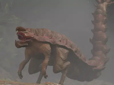 Alien Desert Low-poly 3D model