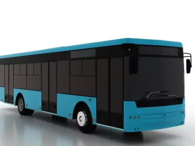 Bus Bogdan A70130 Low Low-poly 3D model