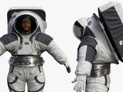  NASA Astronauts Rigged for Maya Collection 