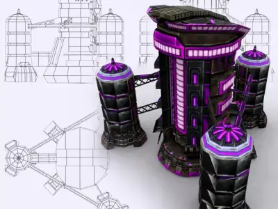 3DRT - Storage Facility  Low-poly 3D model