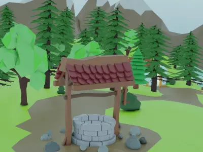 Low Poly World Low-poly 3D model