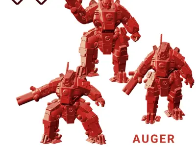 Auger Warsuit Team 3D print model