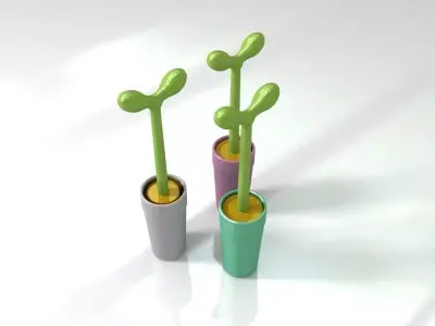 Italy Alessi toilet brush 3D model 3D print model