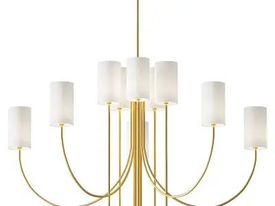 Hudson Valley Harlem 10 Light Chandelier 3D model