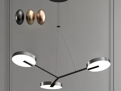 Armm 3 arm pendant light 3D model