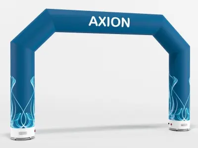 Angled inflatable arch Axion 400-800 3D model