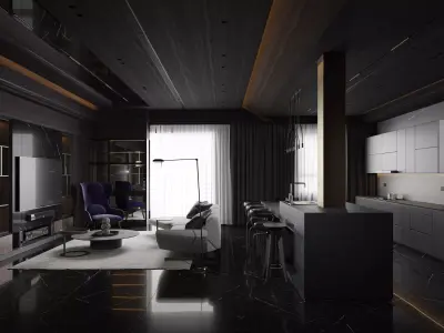 apartment interior scenes        3D model 15
