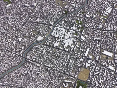 Tabriz - 3D City Model Low-poly 3D model