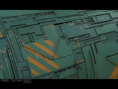 Scifi Wall Panel Texture Set F Texture