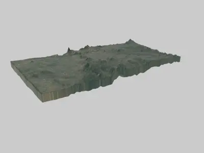 LUSAKA City Low-poly 3D model