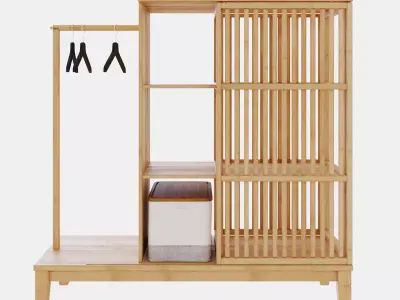 nordkisa wardrobe 2 3D model