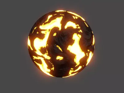 A Fire Ball 3D model