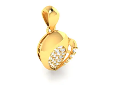 Women Pendant 3DM STL OBJ FBX Render Details 3D print model