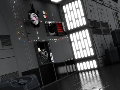 Star Wars Death Star Dockibg Bay 327 3D model