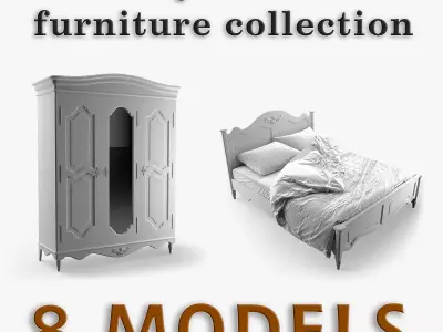 Antique-Style Premium Quality Furniture Collection 3D Model Pack