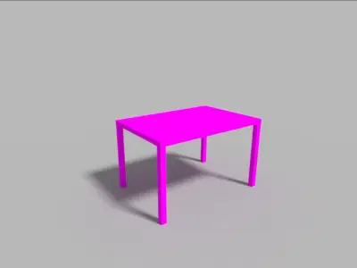 Table Low-poly 3D model