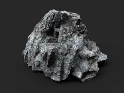 Rock 16-7 Low-poly 3D model