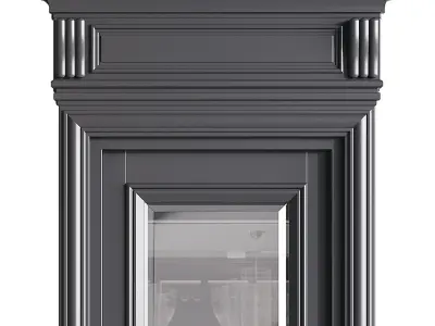 Modern entrance door 31 3D model