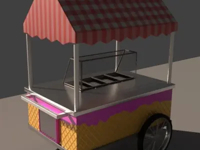 Park Props Low-poly 3D model